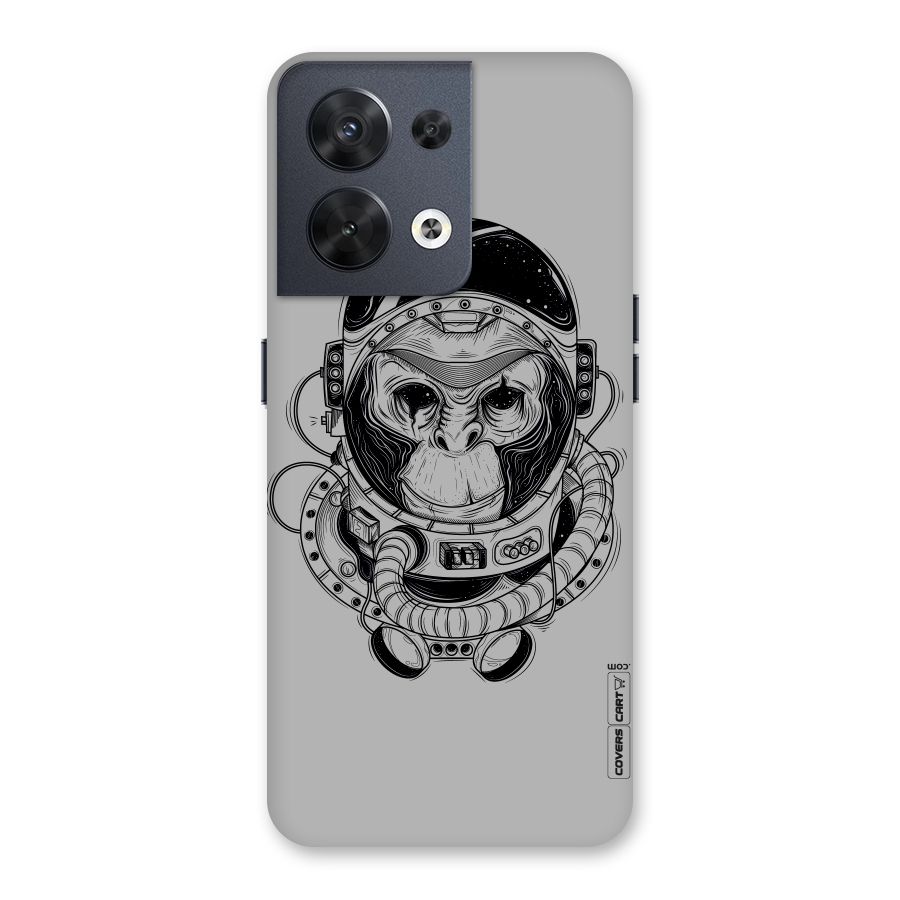 Chimpanzee Astronaut Back Case for Oppo Reno8 5G