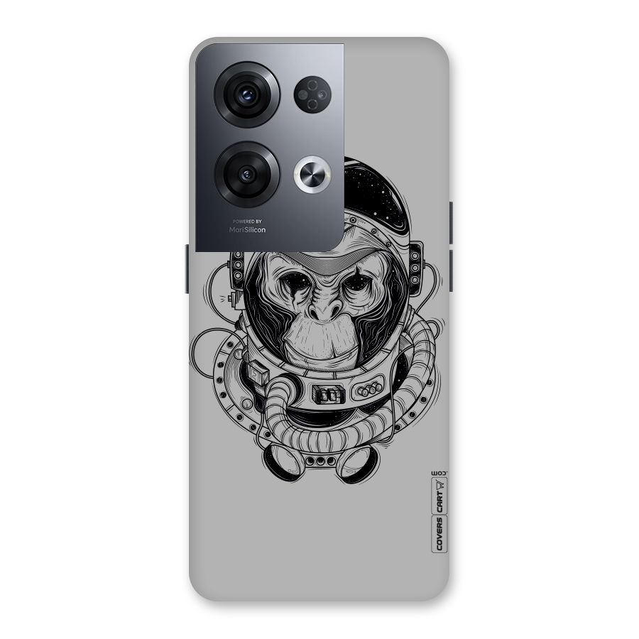 Chimpanzee Astronaut Back Case for Oppo Reno8 Pro 5G