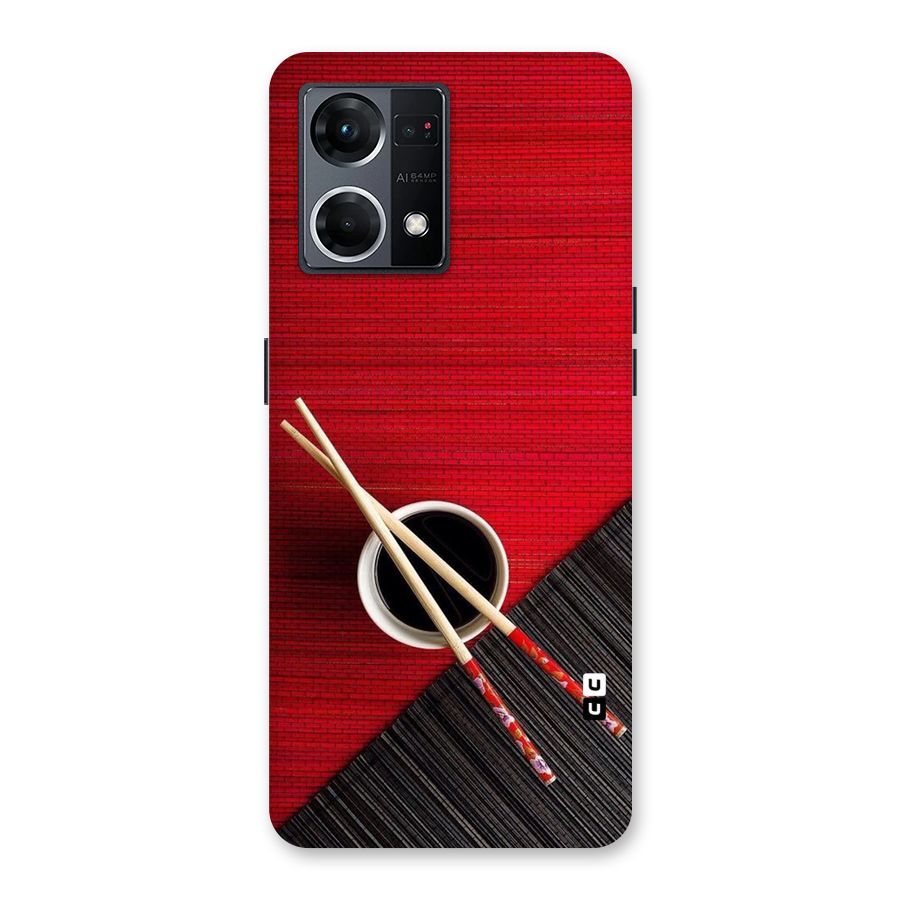 Chopstick Design Glass Back Case for Oppo F21 Pro 5G