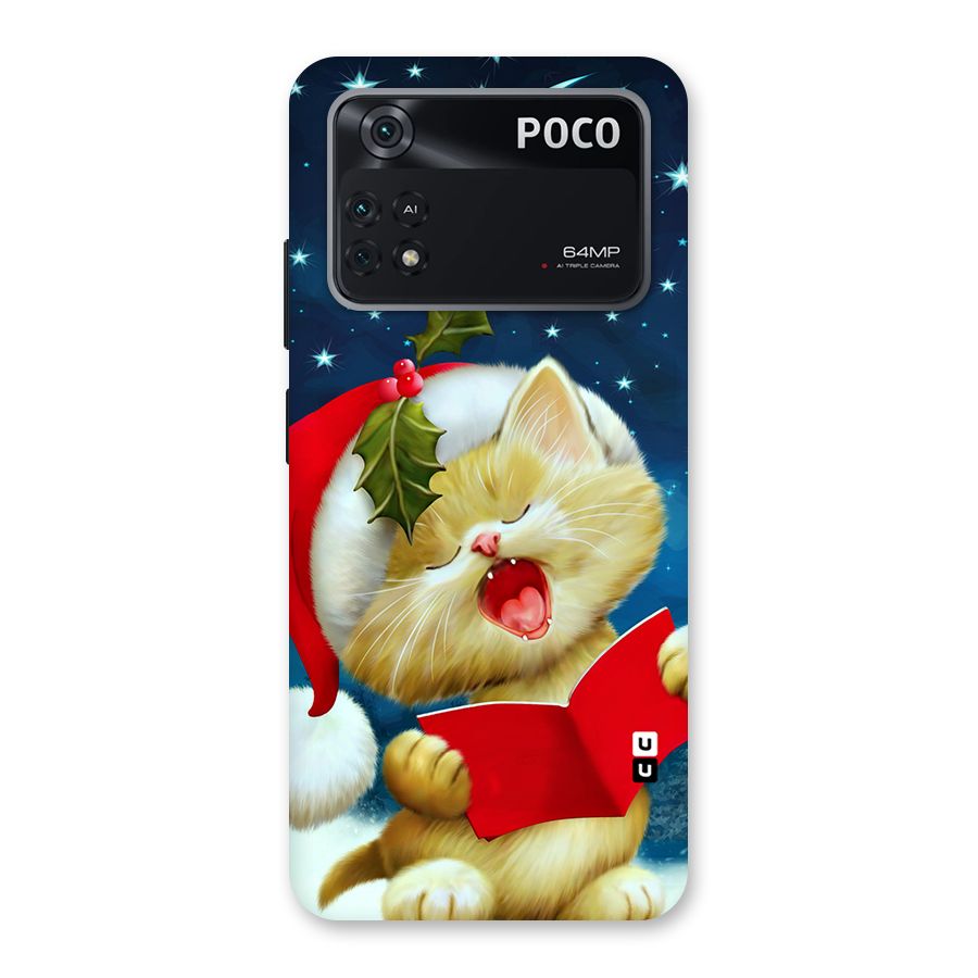 Christmas Cat Back Case for Poco M4 Pro 4G