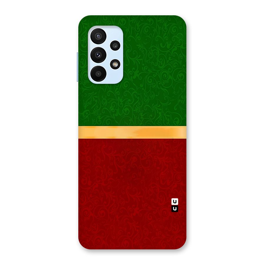 Christmas Colors Stripe Back Case for Galaxy A23