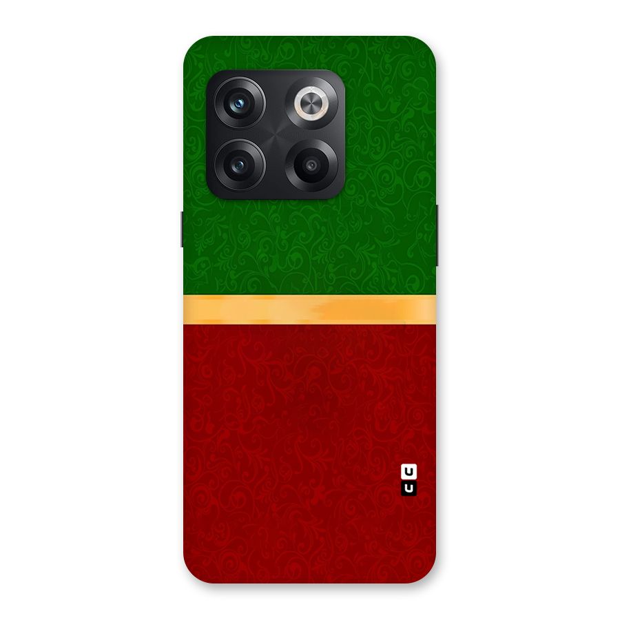 Christmas Colors Stripe Back Case for OnePlus 10T