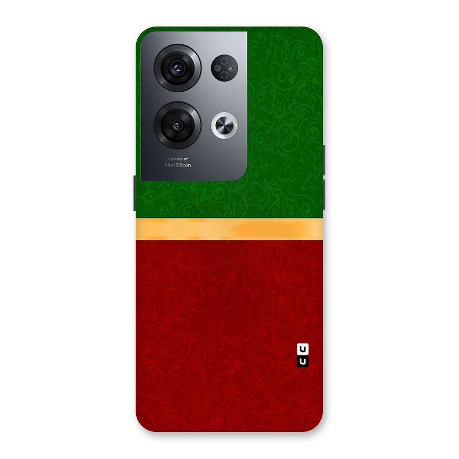 Christmas Colors Stripe Back Case for Oppo Reno8 Pro 5G
