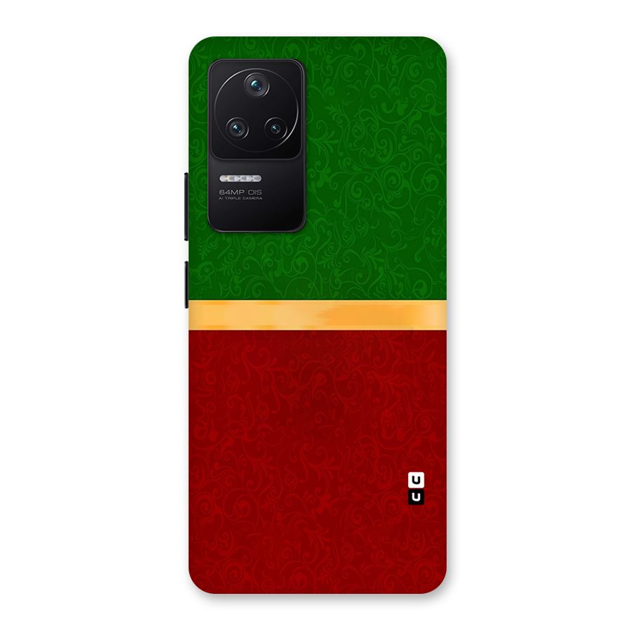 Christmas Colors Stripe Back Case for Poco F4 5G