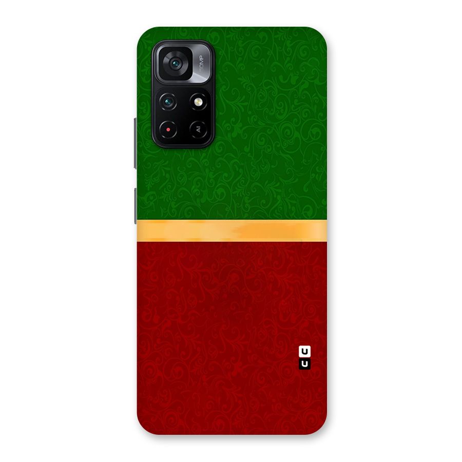 Christmas Colors Stripe Back Case for Poco M4 Pro 5G
