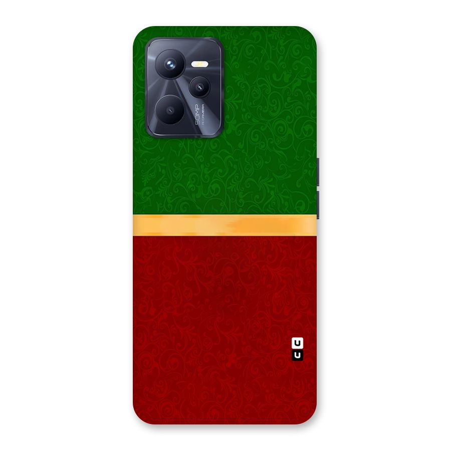Christmas Colors Stripe Back Case for Realme C35