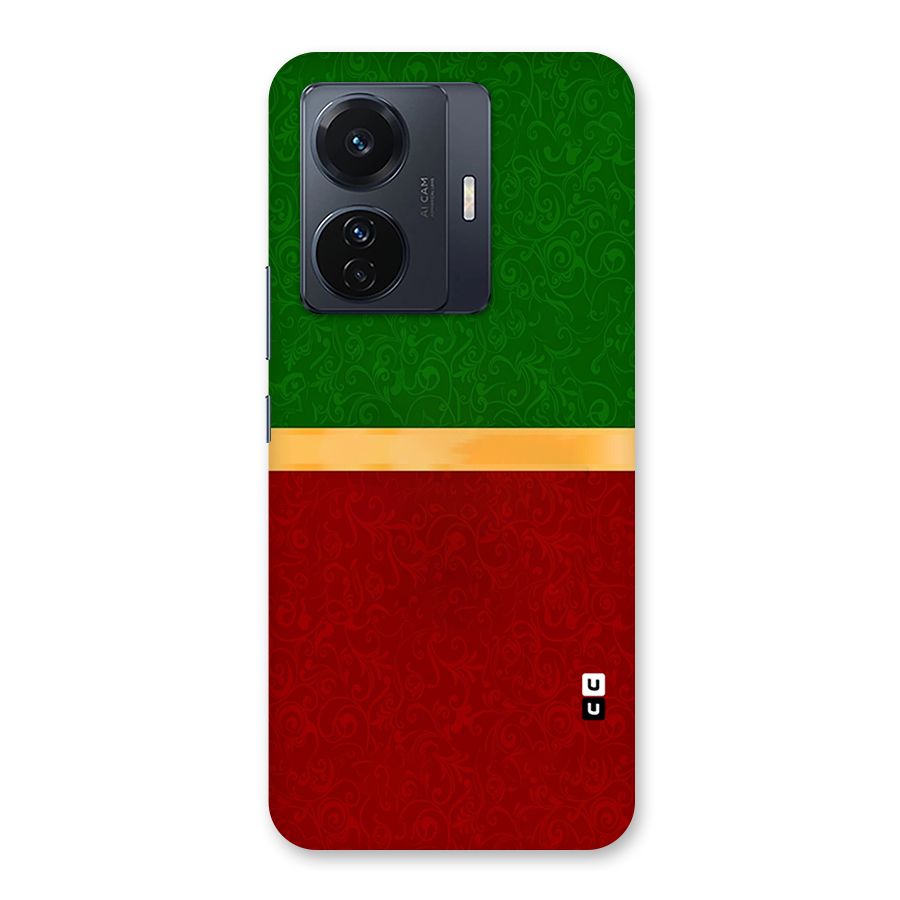 Christmas Colors Stripe Back Case for Vivo T1 Pro