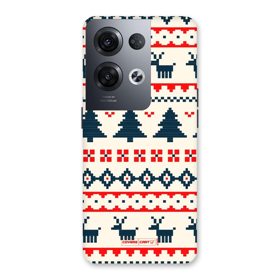 Christmas Design Pattern Back Case for Oppo Reno8 Pro 5G