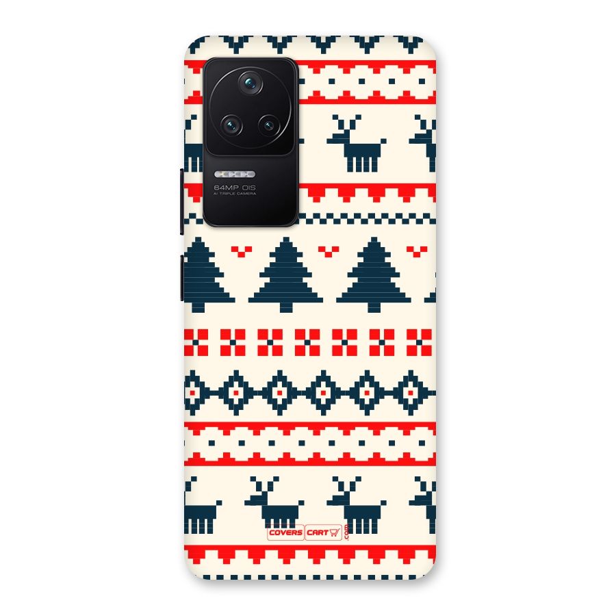 Christmas Design Pattern Back Case for Poco F4 5G