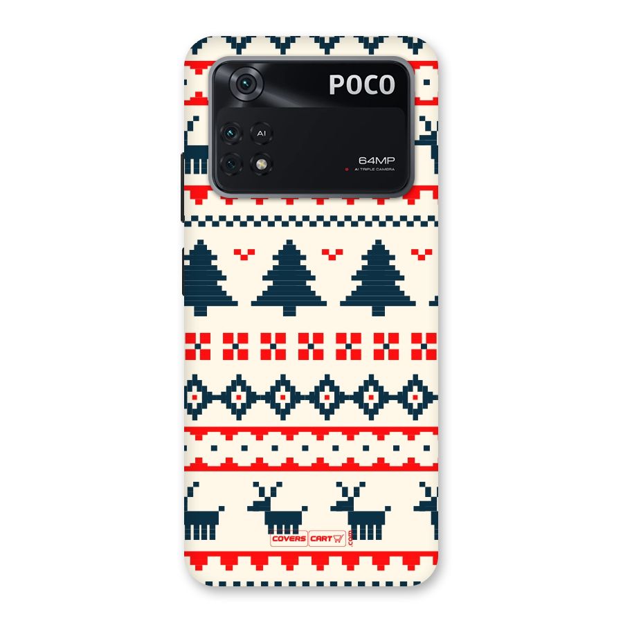 Christmas Design Pattern Back Case for Poco M4 Pro 4G