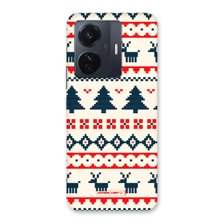 Christmas Design Pattern Back Case for Vivo T1 Pro