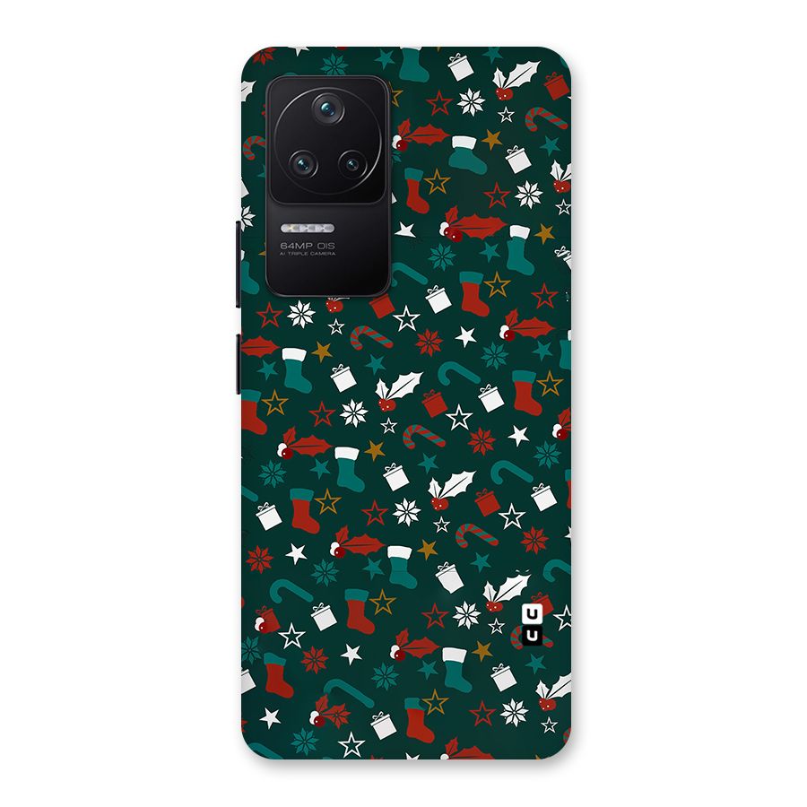 Christmas Pattern Design Back Case for Poco F4 5G