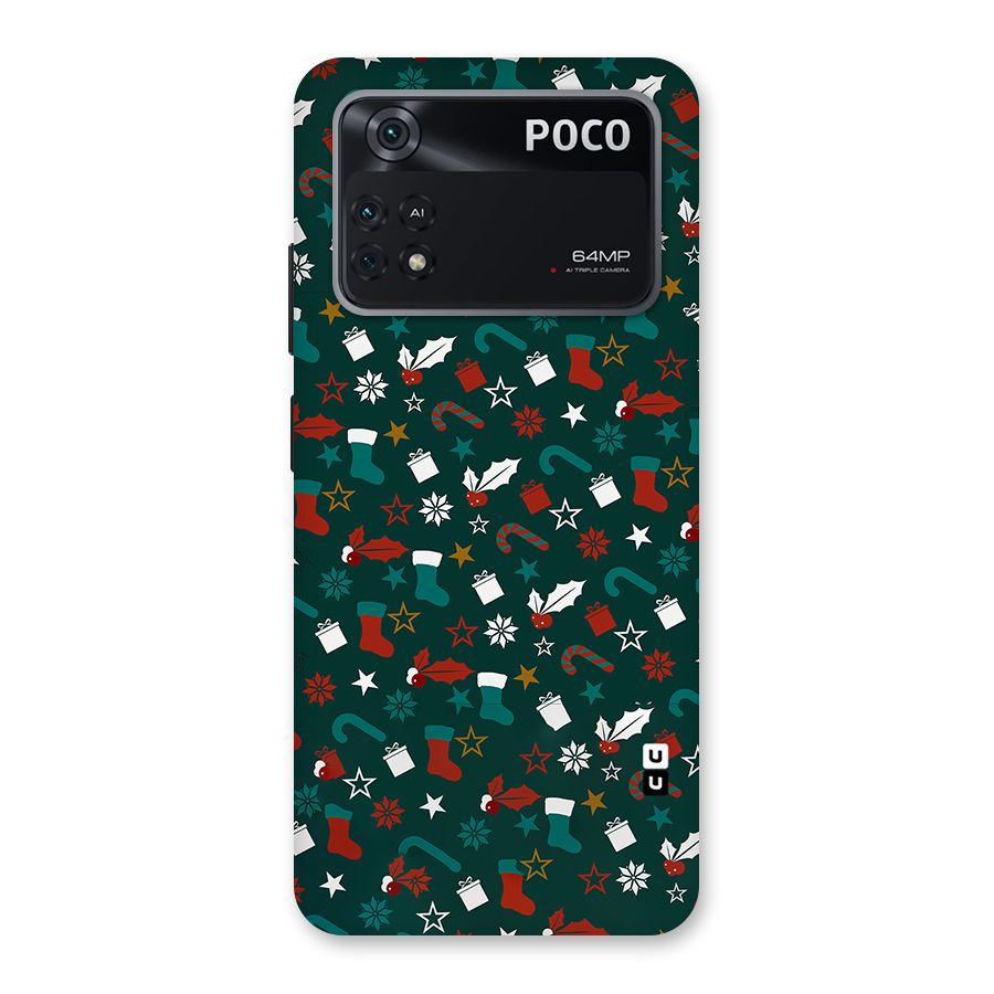 Christmas Pattern Design Back Case for Poco M4 Pro 4G