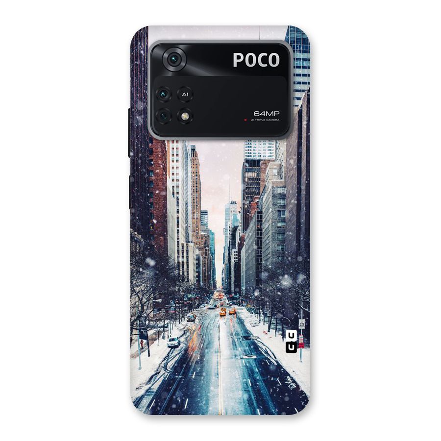 City Snow Back Case for Poco M4 Pro 4G
