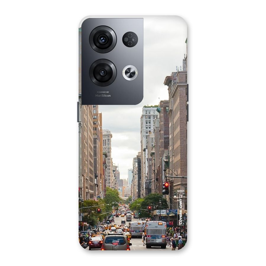 City Street View Back Case for Oppo Reno8 Pro 5G