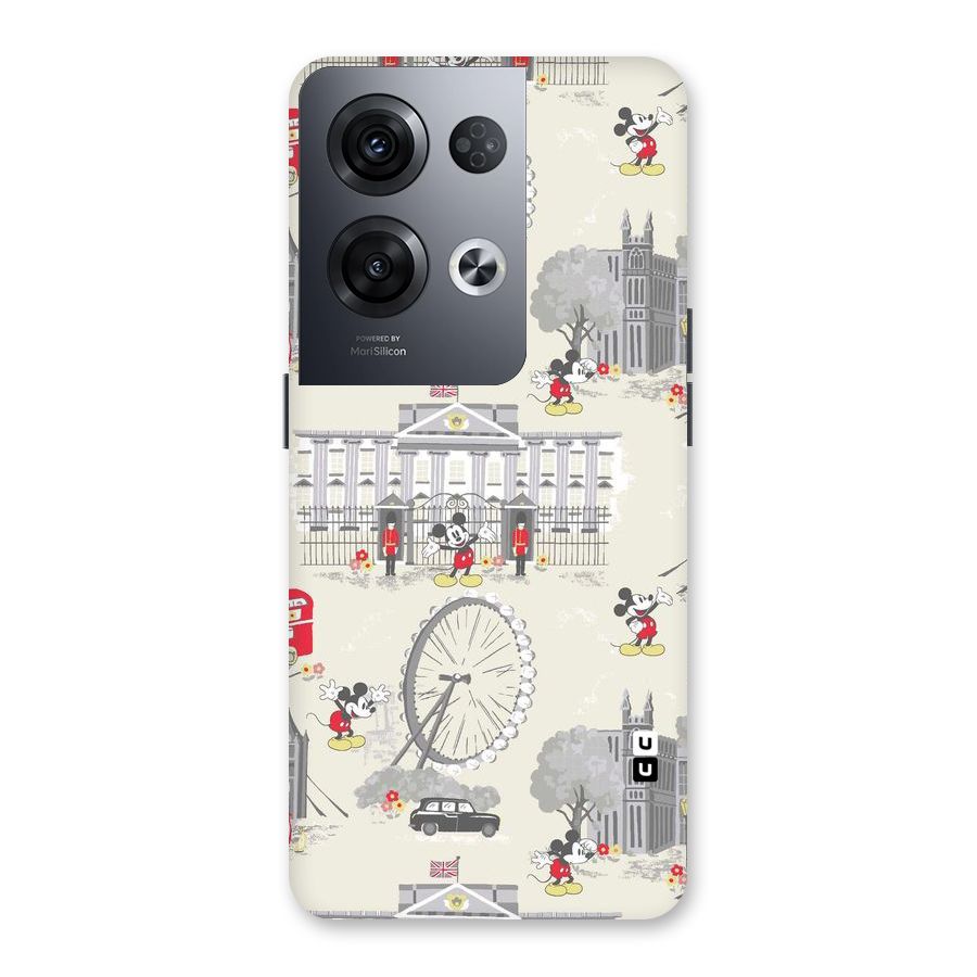 City Tour Pattern Back Case for Oppo Reno8 Pro 5G