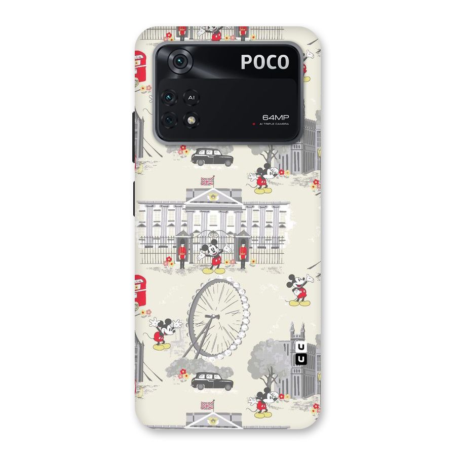 City Tour Pattern Back Case for Poco M4 Pro 4G