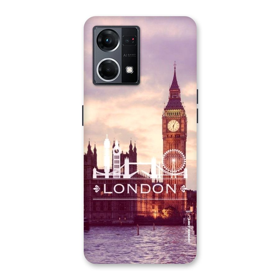 City Tower Glass Back Case for Oppo F21 Pro 5G