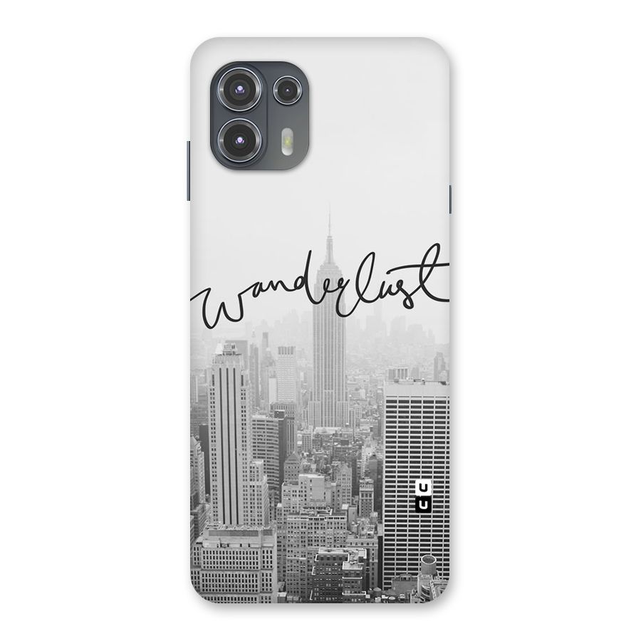 City Wanderlust Monochrome Back Case for Motorola Edge 20 Fusion