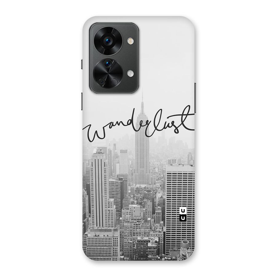 City Wanderlust Monochrome Back Case for OnePlus Nord 2T