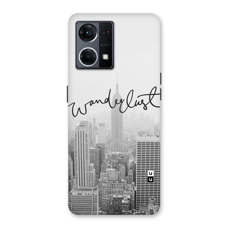 City Wanderlust Monochrome Glass Back Case for Oppo F21 Pro 5G