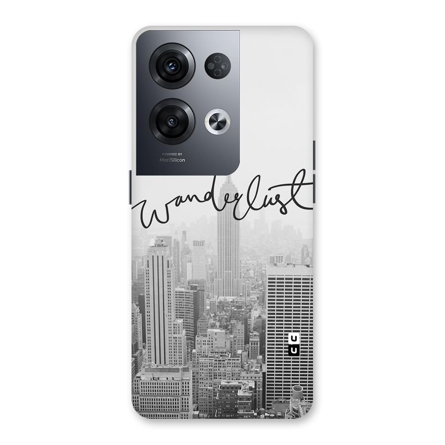 City Wanderlust Monochrome Back Case for Oppo Reno8 Pro 5G