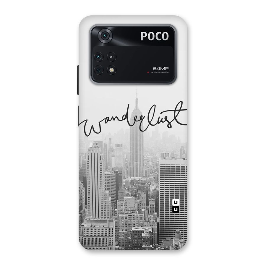 City Wanderlust Monochrome Back Case for Poco M4 Pro 4G