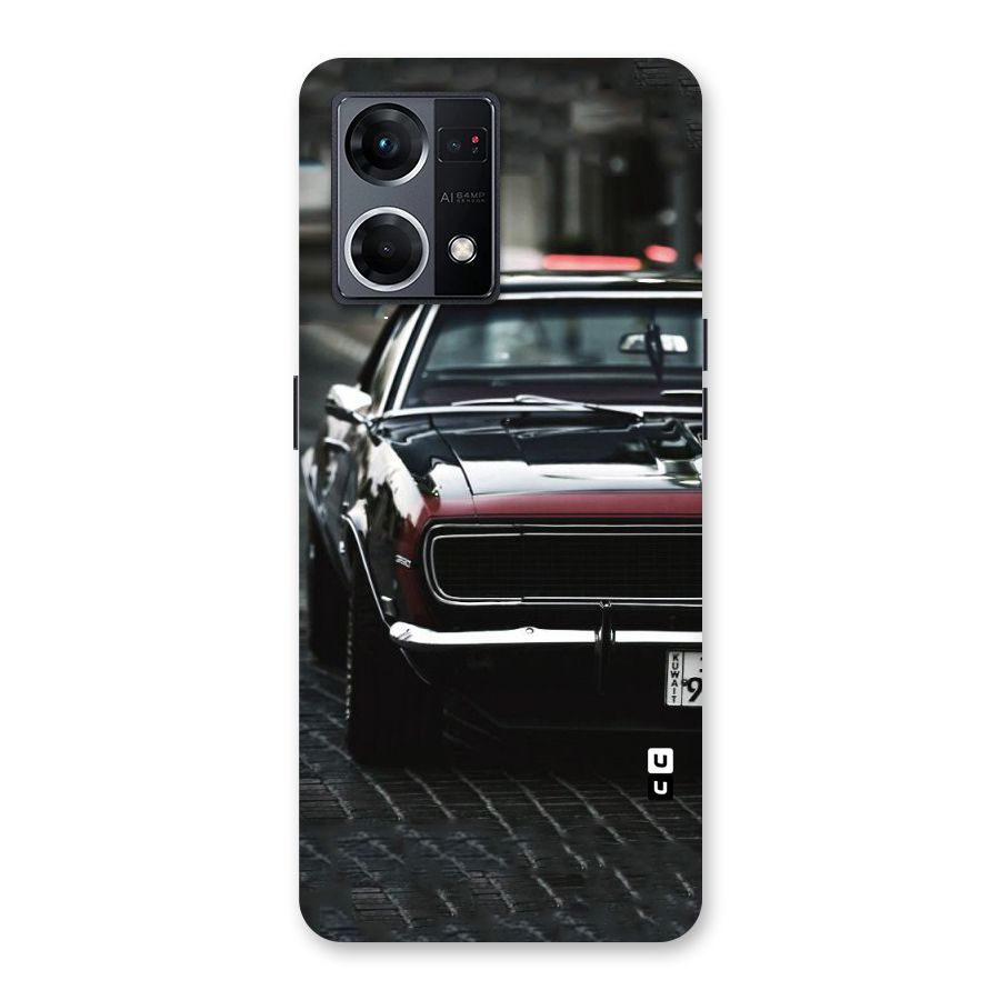 Class Vintage Car Glass Back Case for Oppo F21 Pro 5G
