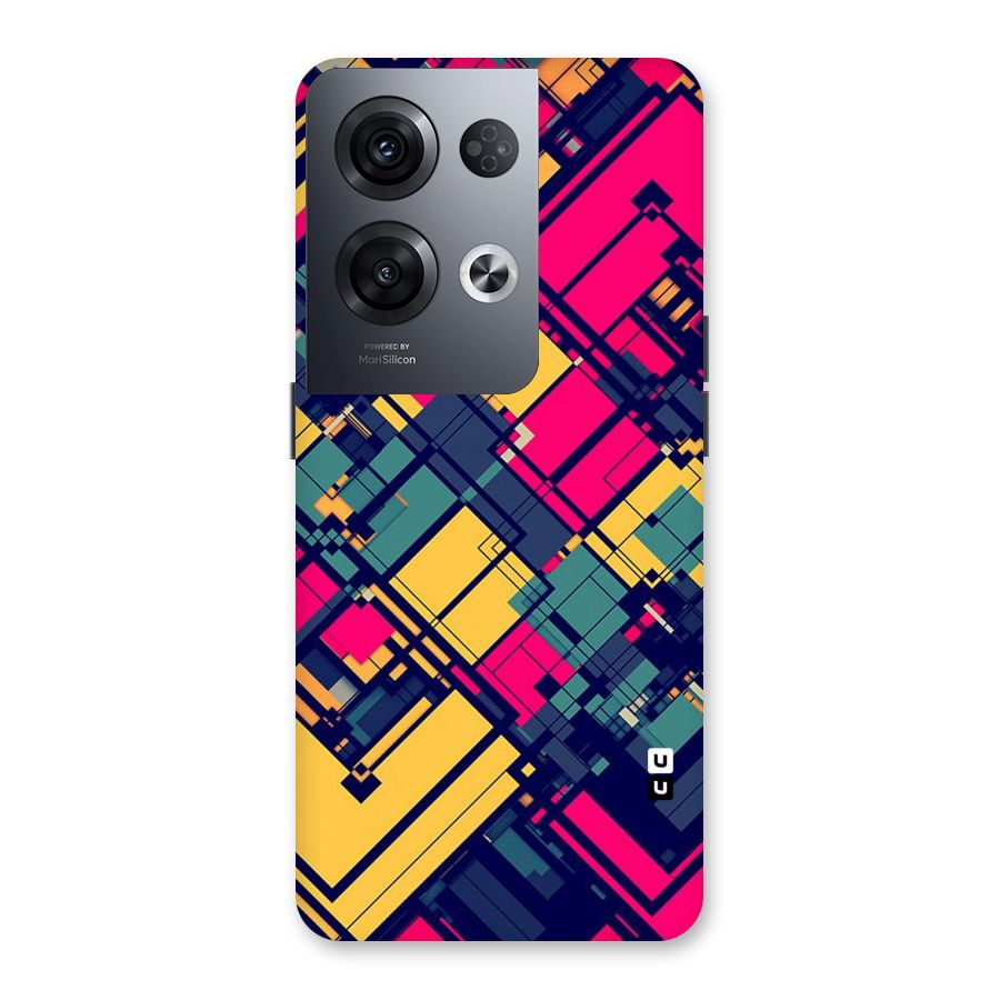 Classic Abstract Coloured Back Case for Oppo Reno8 Pro 5G