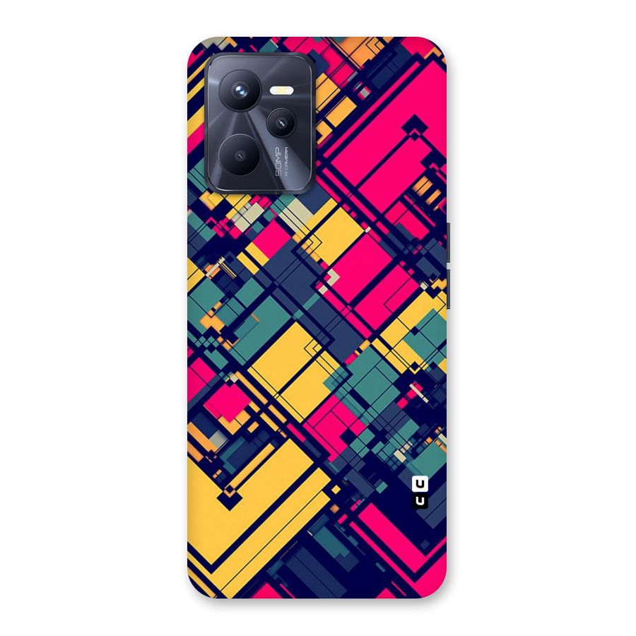 Classic Abstract Coloured Back Case for Realme C35