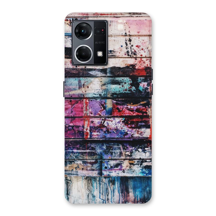 Classic Art Splash Glass Back Case for Oppo F21 Pro 5G