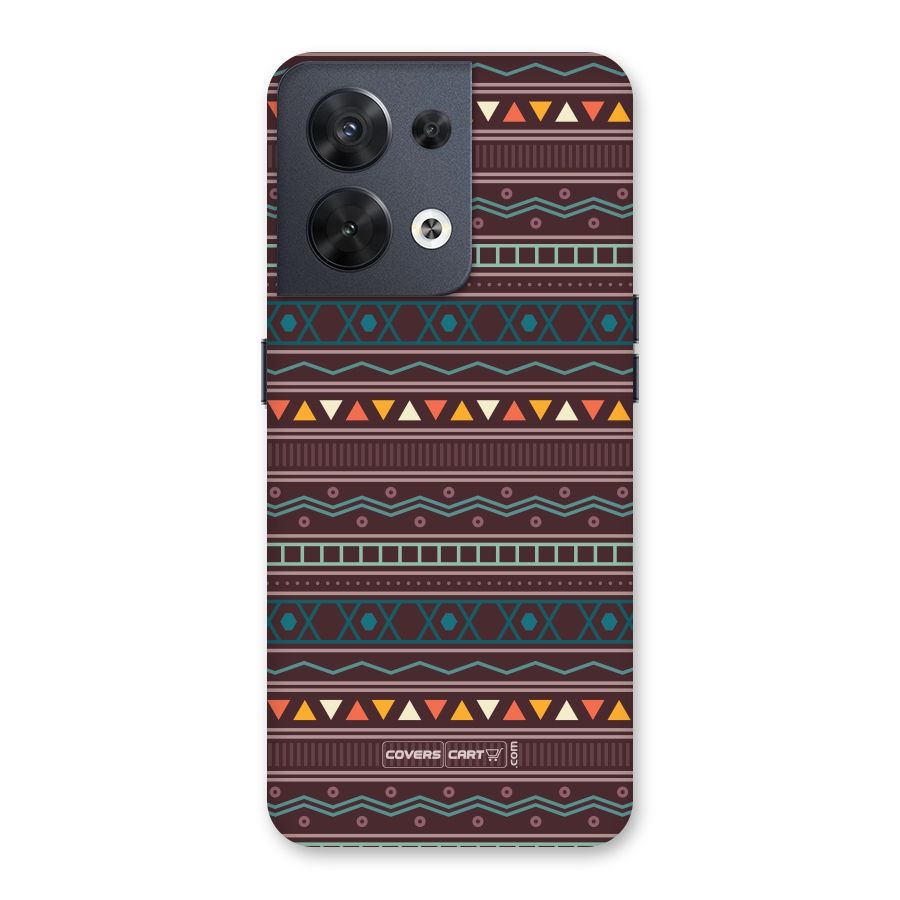 Classic Aztec Pattern Back Case for Oppo Reno8 5G