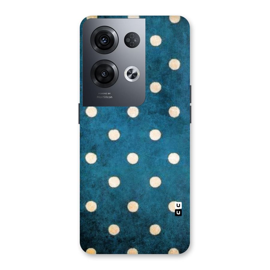 Classic Blue Polka Back Case for Oppo Reno8 Pro 5G
