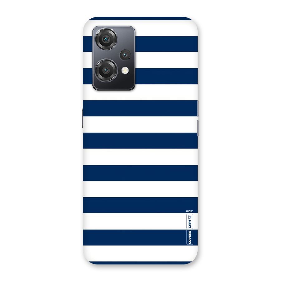 Classic Blue White Stripes Back Case for OnePlus Nord CE 2 Lite 5G