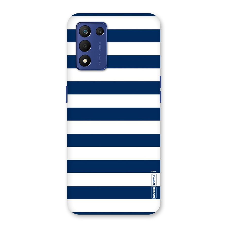 Classic Blue White Stripes Back Case for Realme 9 5G Speed