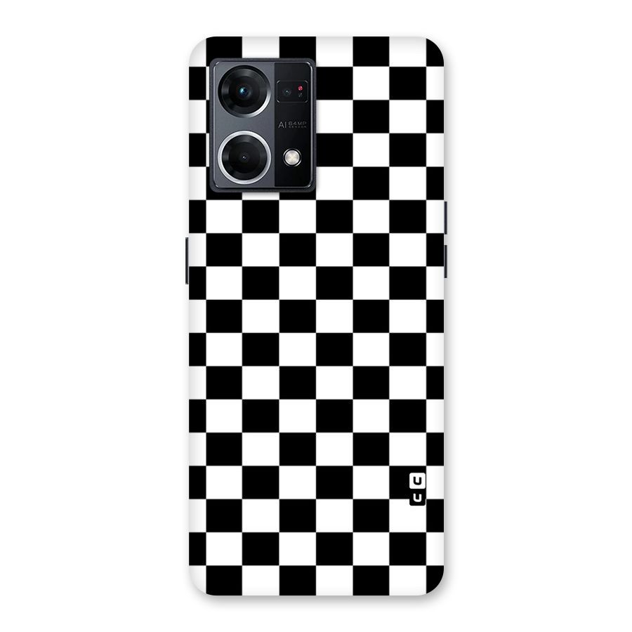 Classic Check Glass Back Case for Oppo F21 Pro 5G