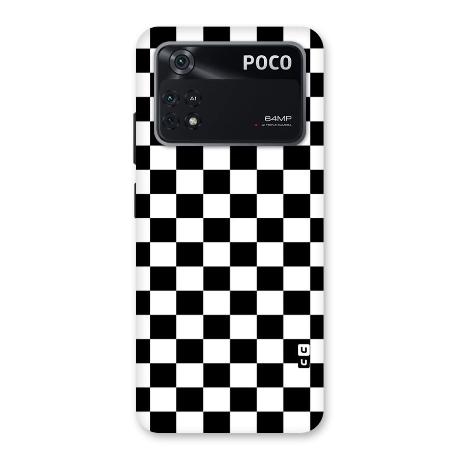 Classic Check Back Case for Poco M4 Pro 4G