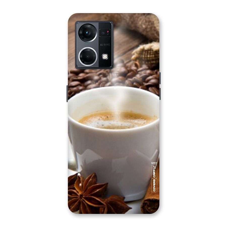 Classic Coffee Beans Glass Back Case for Oppo F21 Pro 5G