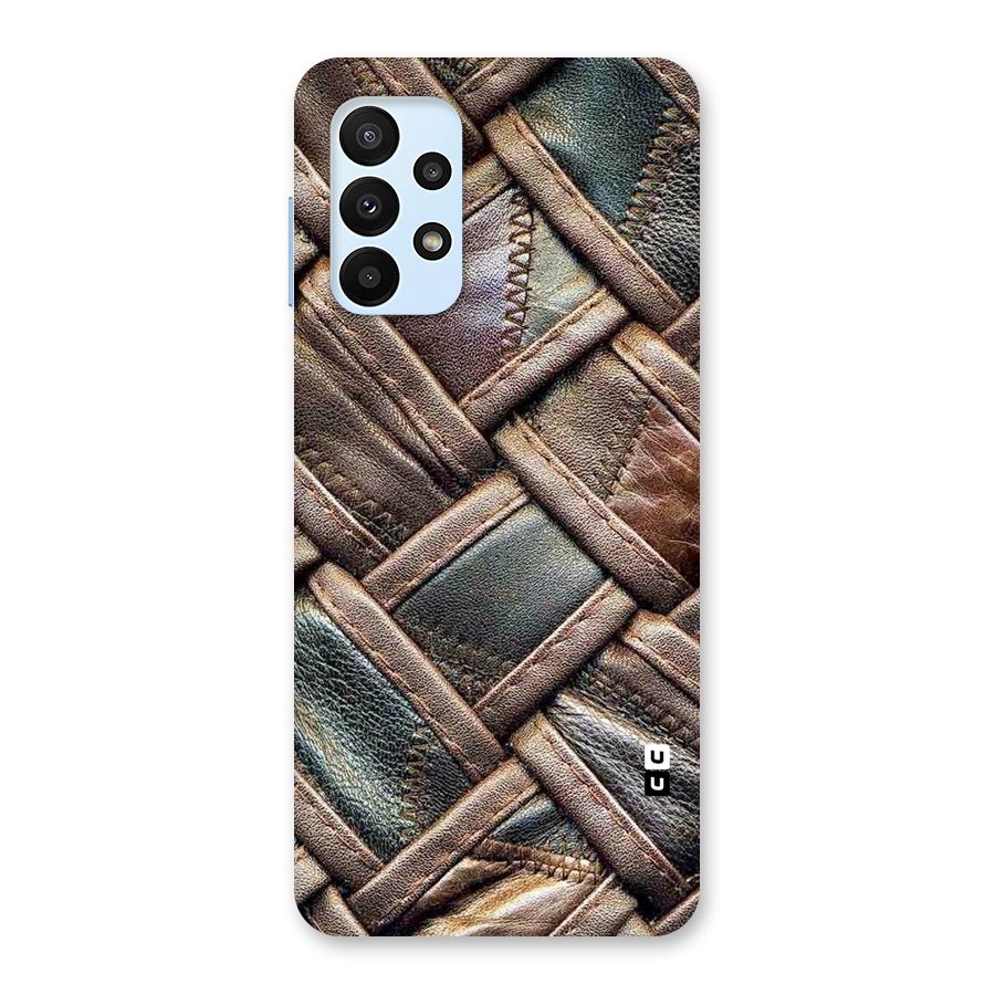 Classic Leather Belt Design Back Case for Galaxy A23