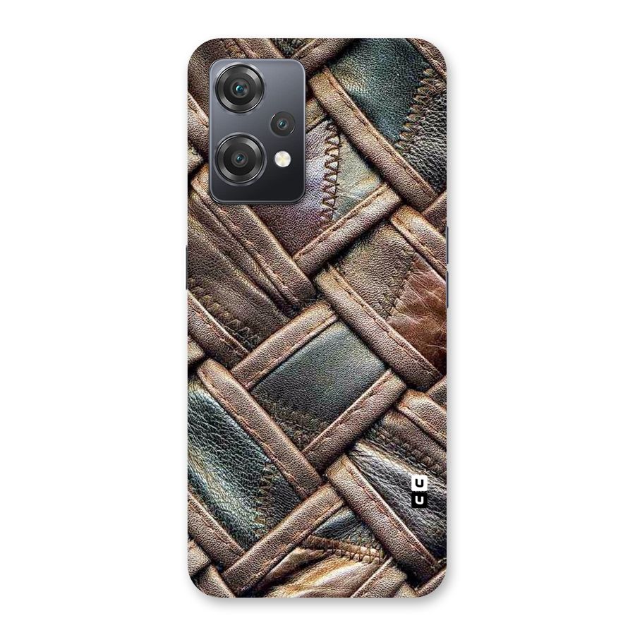 Classic Leather Belt Design Back Case for OnePlus Nord CE 2 Lite 5G