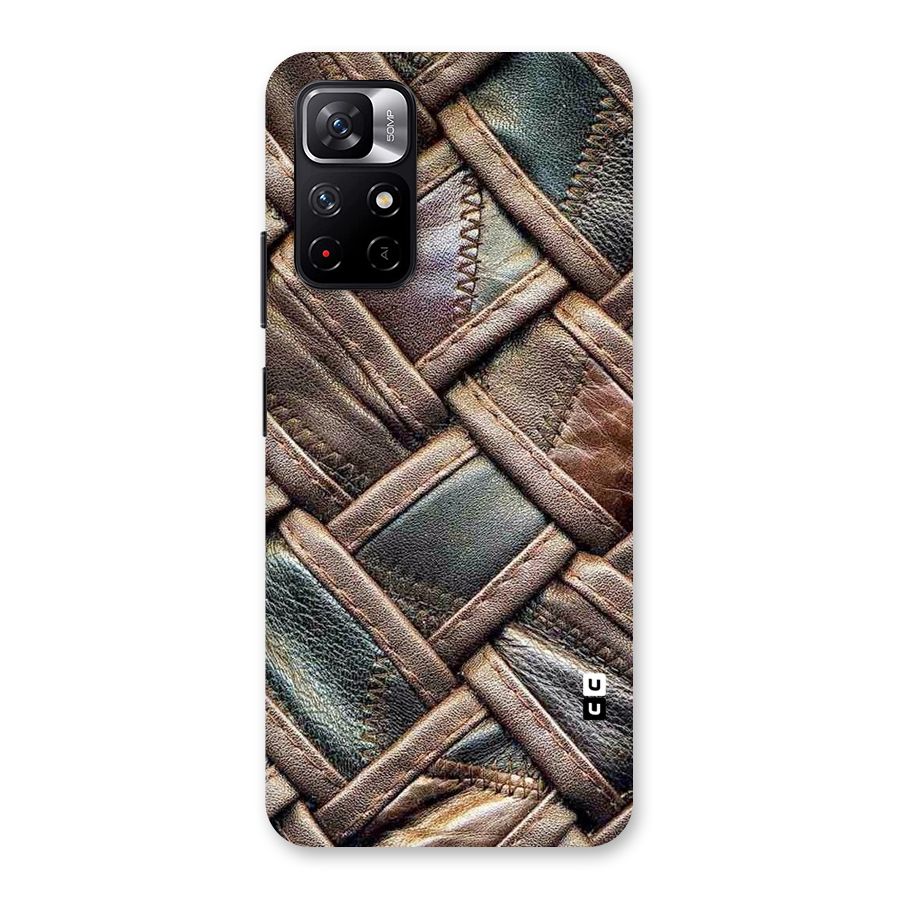 Classic Leather Belt Design Back Case for Redmi Note 11T 5G