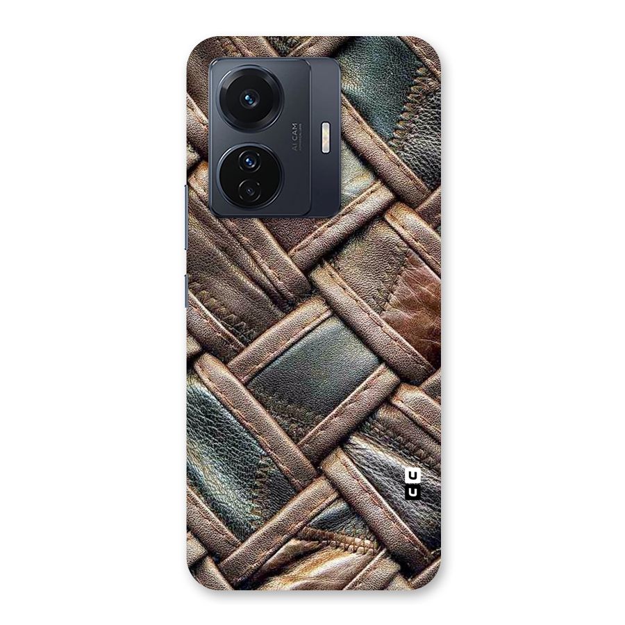 Classic Leather Belt Design Back Case for Vivo T1 Pro
