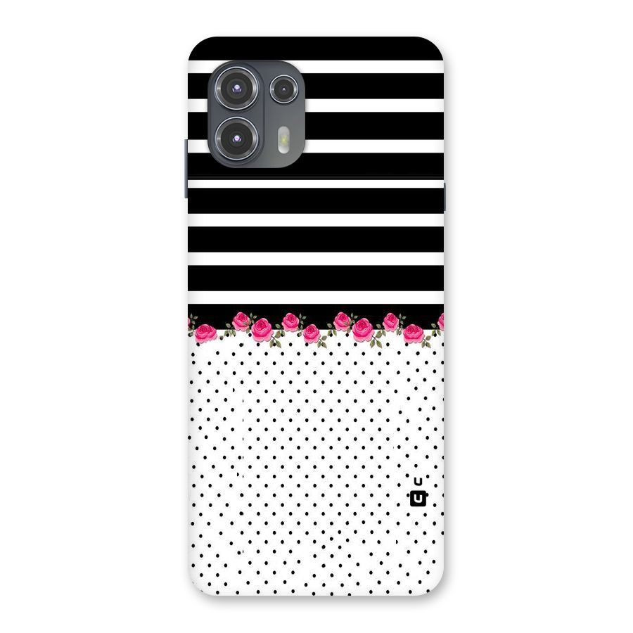 Classic Polka Stripes Back Case for Motorola Edge 20 Fusion