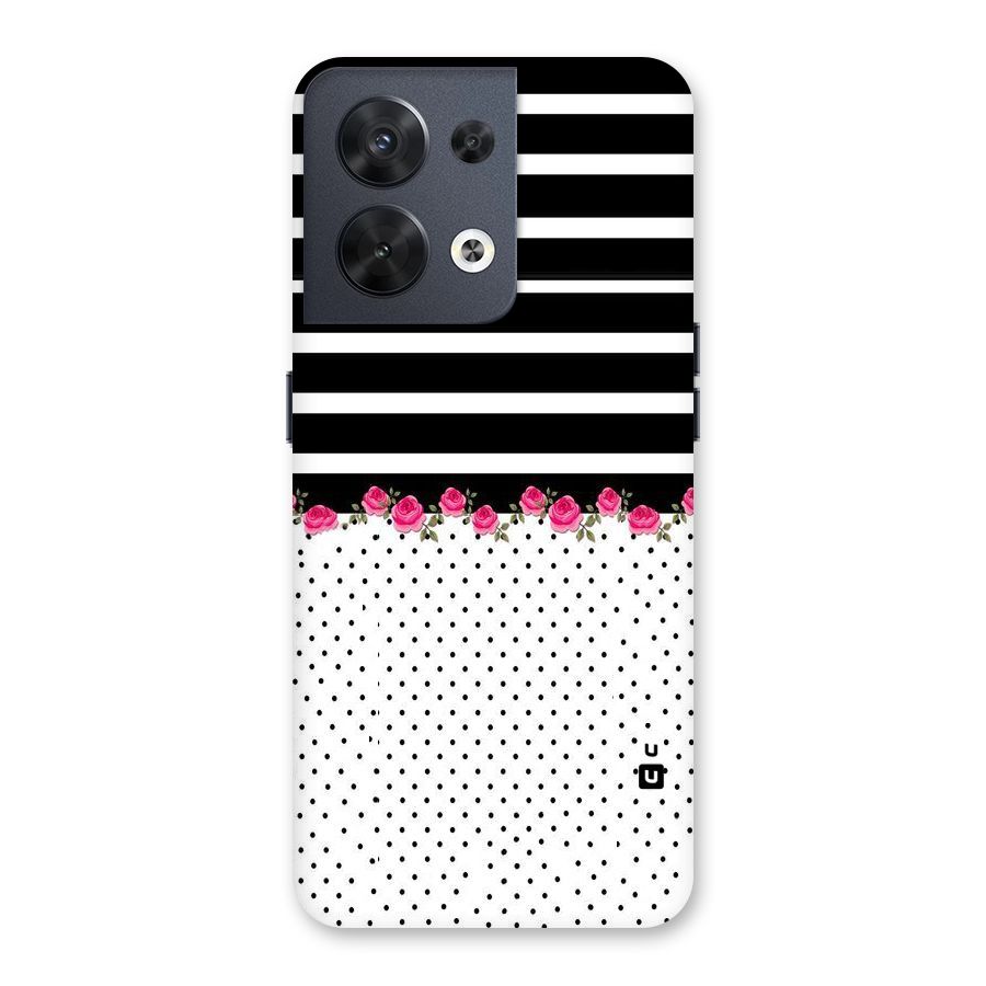 Classic Polka Stripes Back Case for Oppo Reno8 5G