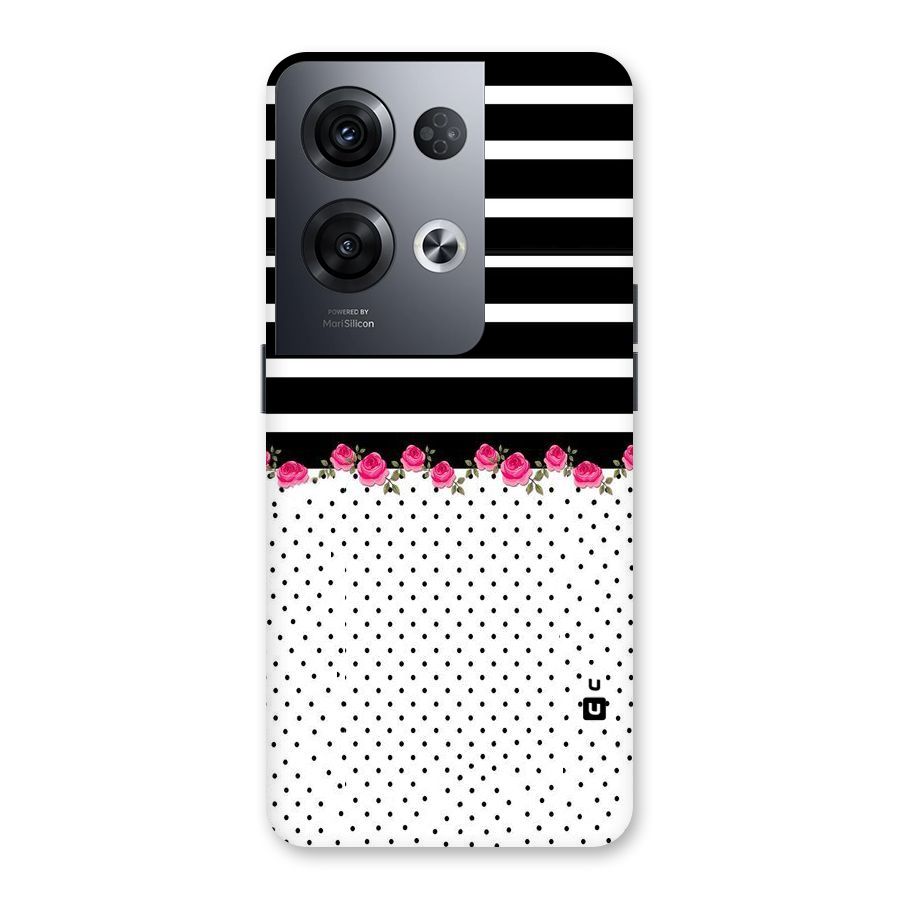 Classic Polka Stripes Back Case for Oppo Reno8 Pro 5G