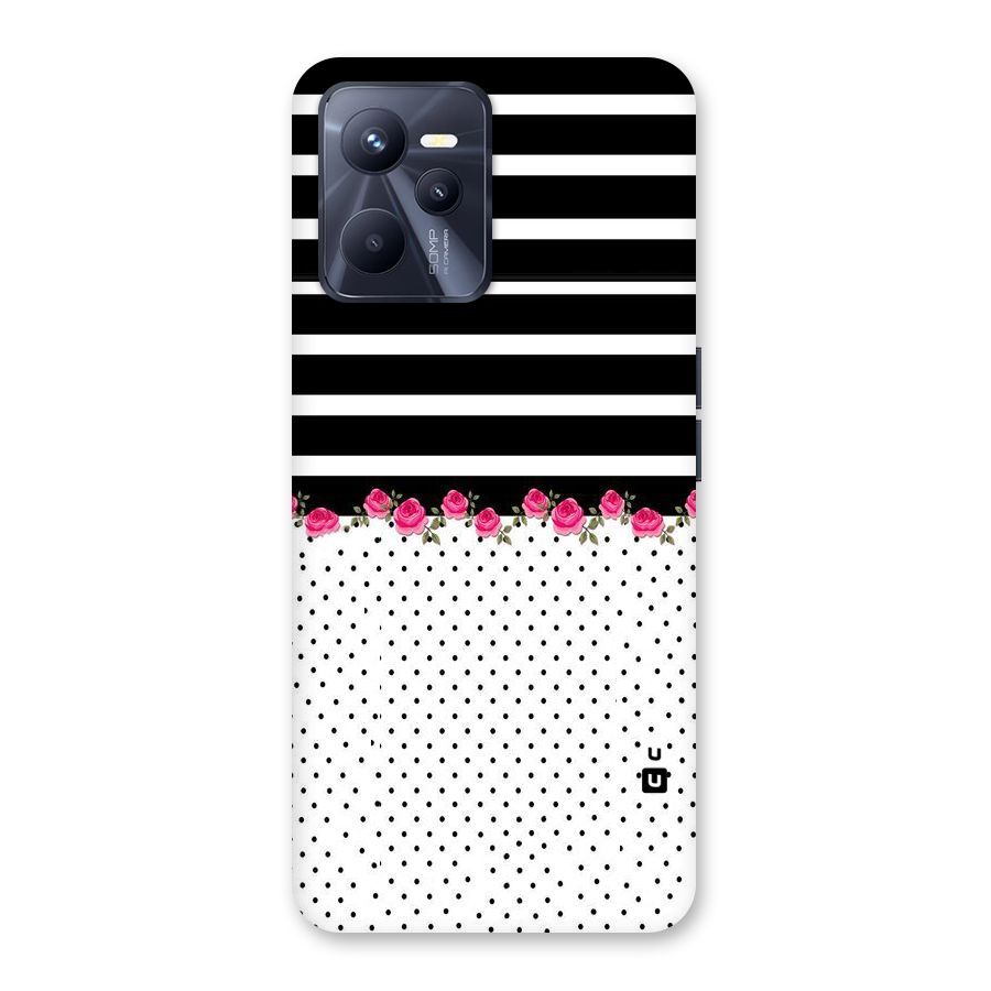 Classic Polka Stripes Back Case for Realme C35