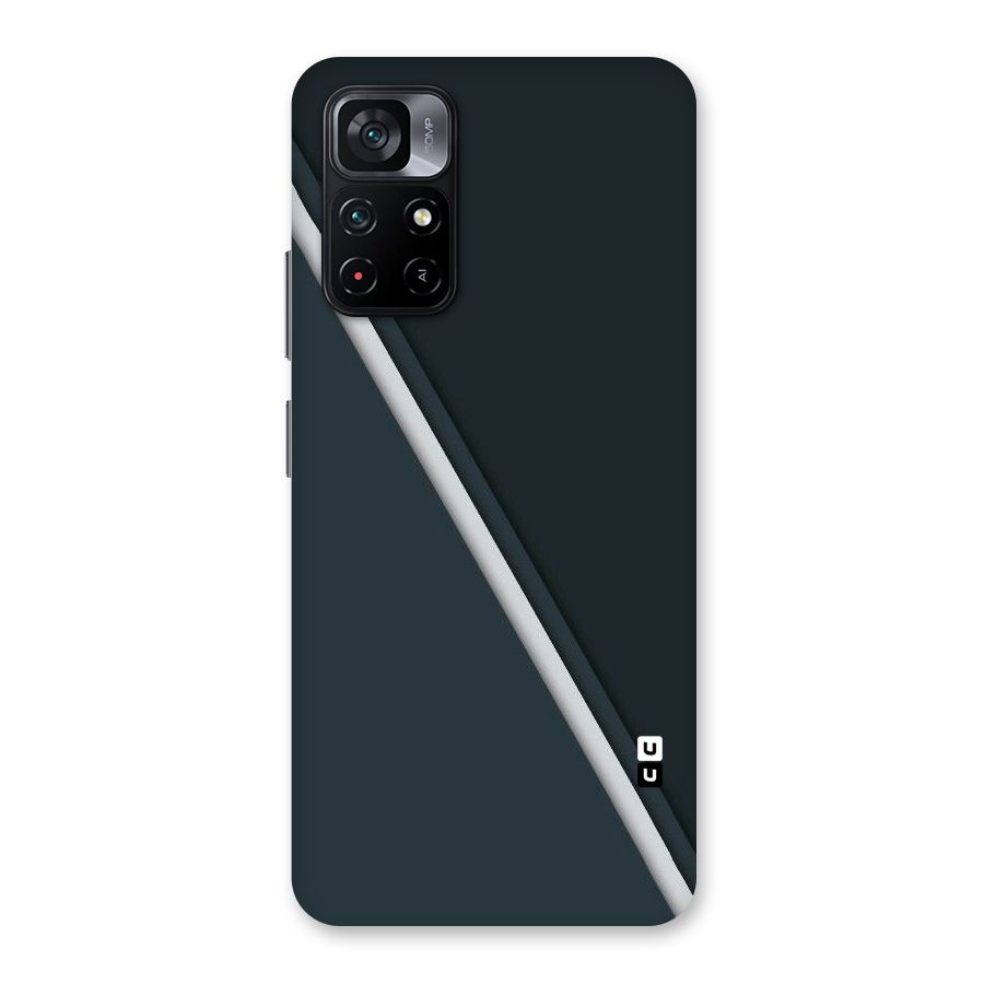 Classic Single Stripe Back Case for Poco M4 Pro 5G