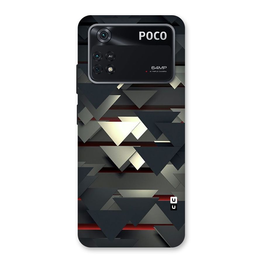 Classic Triangles Design Back Case for Poco M4 Pro 4G
