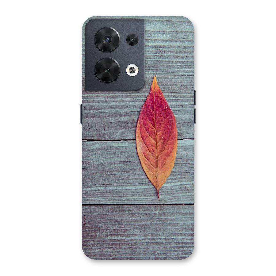 Classic Wood Leaf Back Case for Oppo Reno8 5G