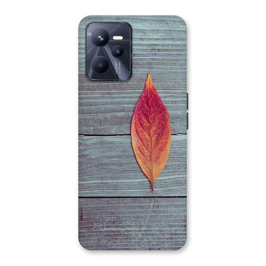 Classic Wood Leaf Back Case for Realme C35